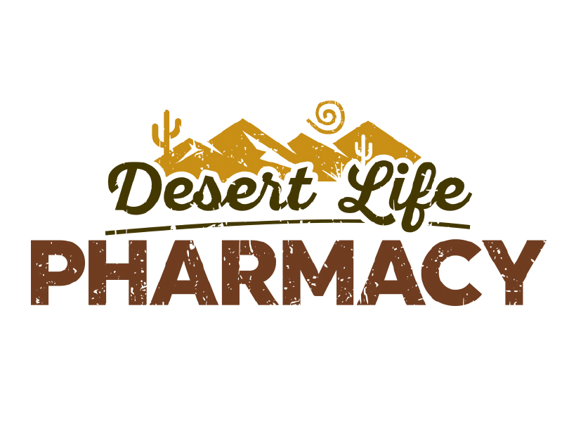 desert life pharmacy logo design